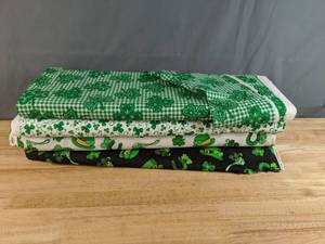 lot 103 image: Collection of St. Patricks Day Themed Fabric Bolts - Z