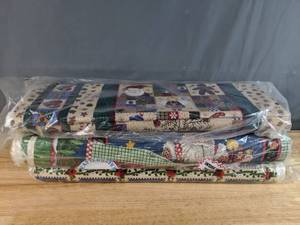 lot 59 image: Collection of Santa Themed Bolts of Fabric - Z
