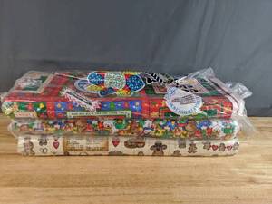 lot 45 image: Collection of Christmas Themed Bolts of Fabric - Z