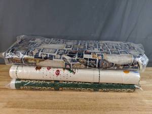 lot 49 image: Collection of Christmas Themed Bolts of Fabric - Z