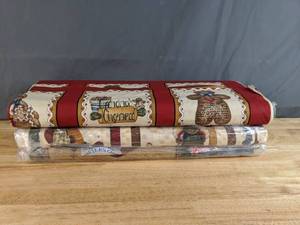 lot 53 image: Collection of Christmas Themed Bolts of Fabric - Z