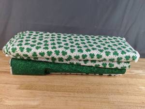 lot 73 image: Collection of St. Patricks Day Themed Bolts of Fabric - Z