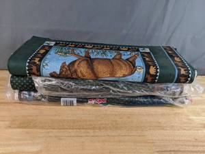 lot 56 image: Collection of Moose and Duck Themed Bolts of Fabric - Z