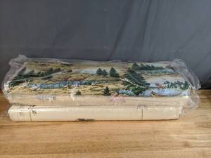lot 22 image: Collection of 3 Duck and Land Scenery Themed Bolts of Fabric - Z
