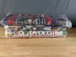 lot 30 image: Collection of Christmas Santa Themed Bolts of Fabric - Z