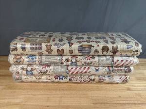 lot 13 image: Collection of 4 Vintage Marcus Brothers Christmas Themed Bolts of Fabric - Z