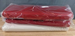 lot 273 image: Two Bolts of Red Fabric & One Bolt of White Fabric - Z