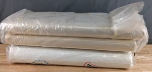 lot 218 image: Three Bolts of Solid NaturalWhite Fabric - Z