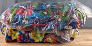 lot 189 image: Two Bolts of Hello Kitty & Tie-Dye Fleece Fabric - Z
