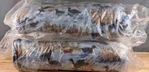 lot 190 image: Two Bolts of Ducks in a Pond Themed Fleece Fabric - Z