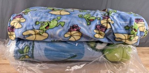 lot 193 image: Two Bolts of Fleece Frog Fabric - 2 Styles - Z