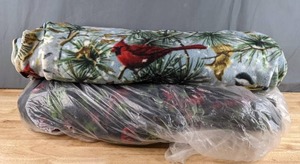lot 196 image: Two Bolts of Cardinal (Bird) Fleece Fabric - Z