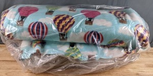 lot 198 image: Two Bolts of Multicolored Fleece Fabric (Hot Air BalloonsMystery) - Z