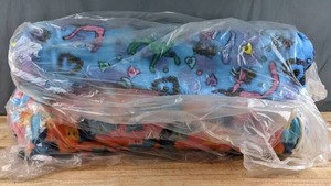 lot 201 image: Two Bolts of Cat Themed Fleece Fabric - Z