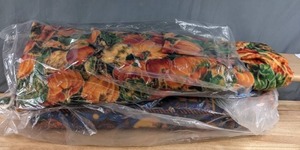 lot 545 image: Two Bolts of Halloween Jack-O-Lantern & Thanksgiving Pumpkin Fleece Fabric - Z