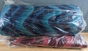 lot 548 image: Two Bolts of Pink & Blue Waves Fleece Fabric - Z