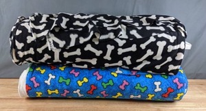 lot 543 image: Two Bolts of Dog Bone Fleece Fabric - Z