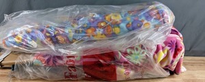 lot 179 image: Two Bolts of Flowers and Butterflies Fleece Fabric - Z