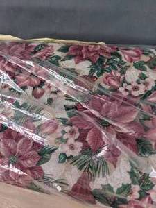 lot 515 image: Three Bolts of Material - 1 Floral, 2 Off-White
