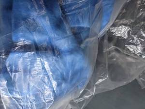 lot 529 image: Two Bolts of Fleece - Blue Tie Dye and Snowflake Patterns