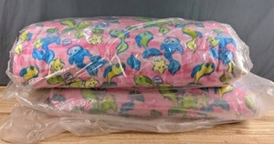 lot 531 image: Two Bolts of Pastel Fish Pattern Fleece Fabric - Z