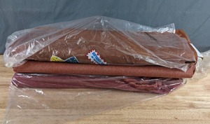 lot 489 image: Collection of 3 BrownRed Fabric Bolts - Z