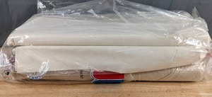lot 493 image: Three Bolts of Solid White and Off-White Fabrics - Z
