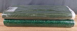 lot 443 image: Two Bolts of Green on Green FloralChristmas Fabric - Z
