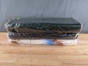 lot 453 image: Assorted Bolts of Deep Green and Christmas Fabric - Z