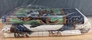 lot 448 image: Three Bolts of Horse Themed Fabric - Z
