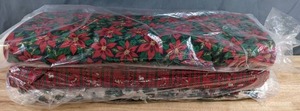 lot 173 image: Collection of Poinsettias, Holly, Deers, & Squirrels Themed Bolts of Fabric - Z