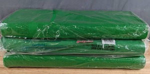 lot 430 image: Three Bolts of Bright Kelly Green Fabric with White Microdots - Z