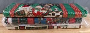 lot 157 image: Collection of Christmas Themed Bolts of Fabric - Z