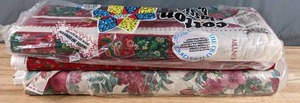 lot 154 image: Collection of Holiday Holly, Paisley, & Poinsettia Themed Bolts of Fabric - Z