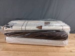 lot 238 image: Collection of Cat and Brown & White Themed Bolts of Fabric - Z