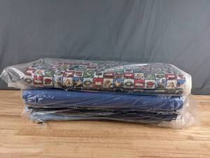 lot 259 image: Collection of Farm Animal and Blue Themed Bolts of Fabric - Z