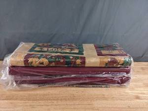 lot 258 image: Collection of RedMaroon Themed Bolts of Fabric - Z