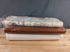 lot 234 image: Collection of Dog and Solid White & Brown Themed Bolts of Fabric - Z