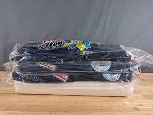 lot 242 image: Collection of Blue and White Themed Bolts of Fabric - Z