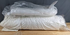 lot 312 image: Two Bolts of White Fabric - Z