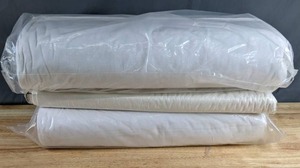 lot 320 image: Three Bolts of White Fabric - Z