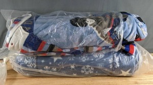 lot 292 image: Two Bolts of Fleece Fabric (Snowboarder, Snowflakes) - Z