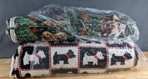 lot 294 image: Two Bolts of Fleece Fabric (Yellow Labs & ScottiesWesties) - Z