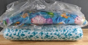 lot 304 image: Two Bolts of Fleece Fabric (Undersea Creatures & Turquoise Blue Leopard) - Z