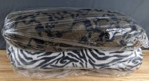 lot 275 image: Two Bolts of Fleece Fabric (Snake & Zebra Prints) - Z