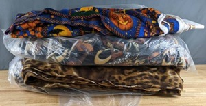 lot 284 image: Four Bolts of Fleece Fabric (Halloween, Musical Instruments, Animal Print) - Z