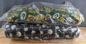 lot 285 image: Two Bolts of Fleece Fabric ( Green Bay Packers & Golf Themed) - Z
