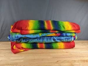 lot 268 image: Collection of Tie-Dye Themed Bolts of Fleece - Z