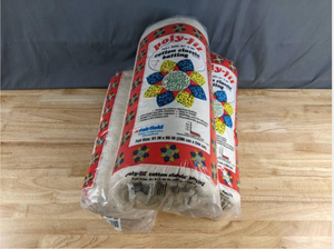 lot 334 image: (3) Bags of Poly-Fil Cotton Classic Blend Batting - Z