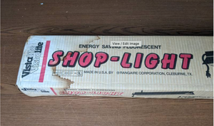 lot 84A image: Vintage, Never Opened VistaLife Energy Saving Flourescent Shop-Light - Z